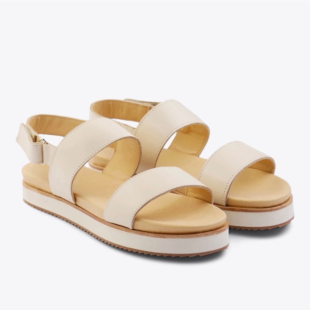 Nisolo Go To Platform Sandal Bone 9